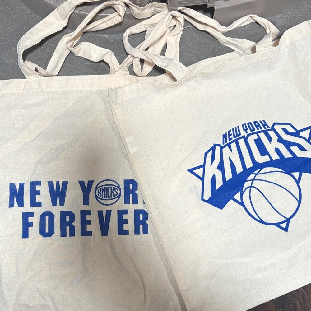 New York Knicks / New York Forever Canvas Tote Bag set of 2